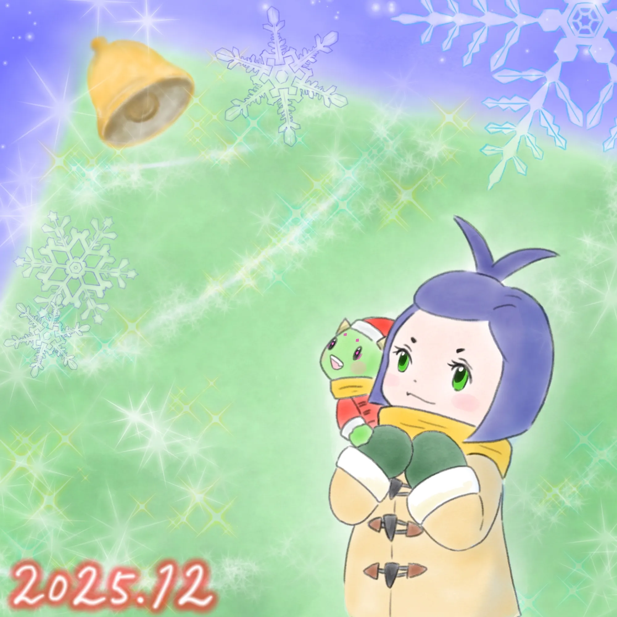 2025年12月のにんじゃーと記念SBTイラスト（れおんさん作）