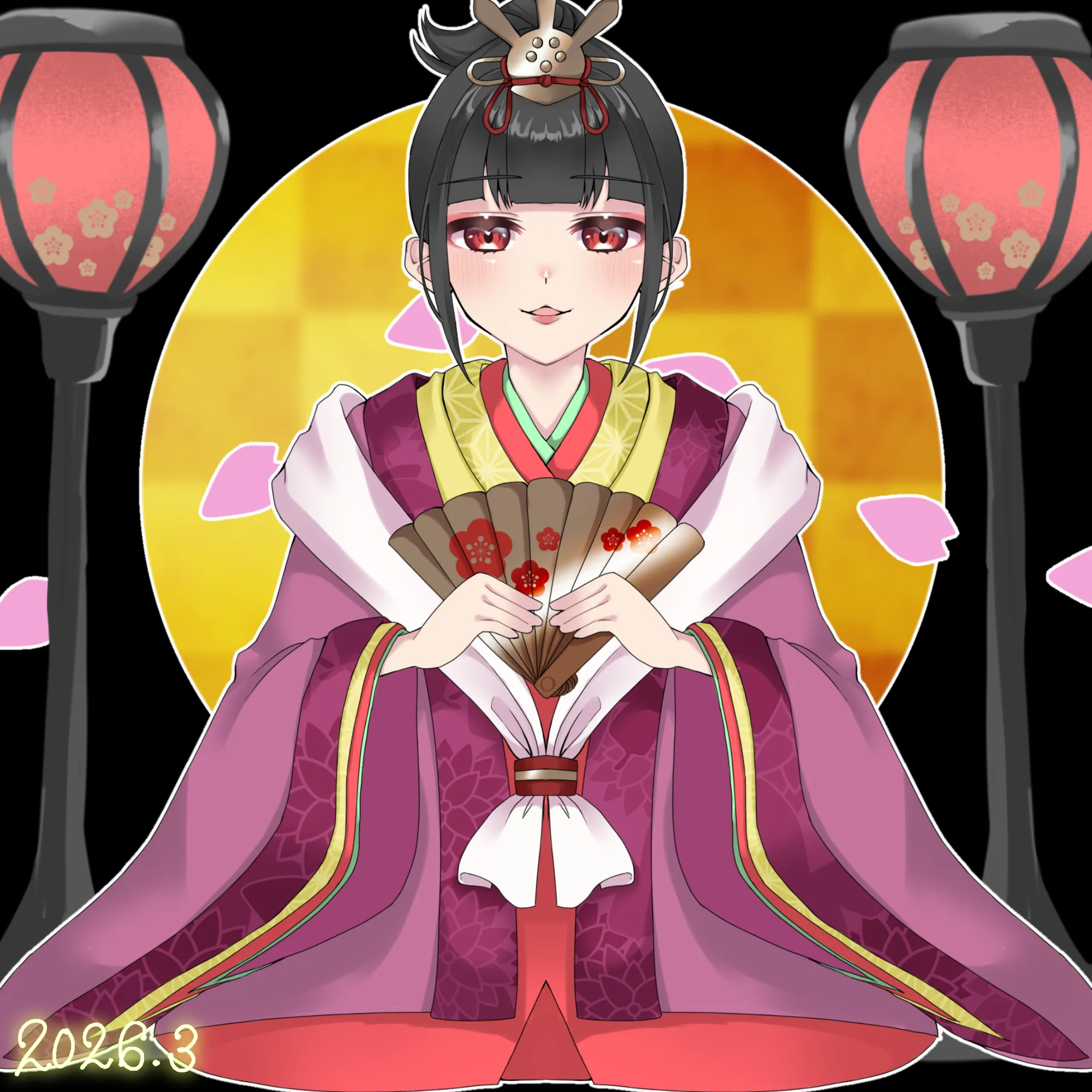 2026年3月のにんじゃーと記念SBTイラスト（待雪ルミ乃さん作）