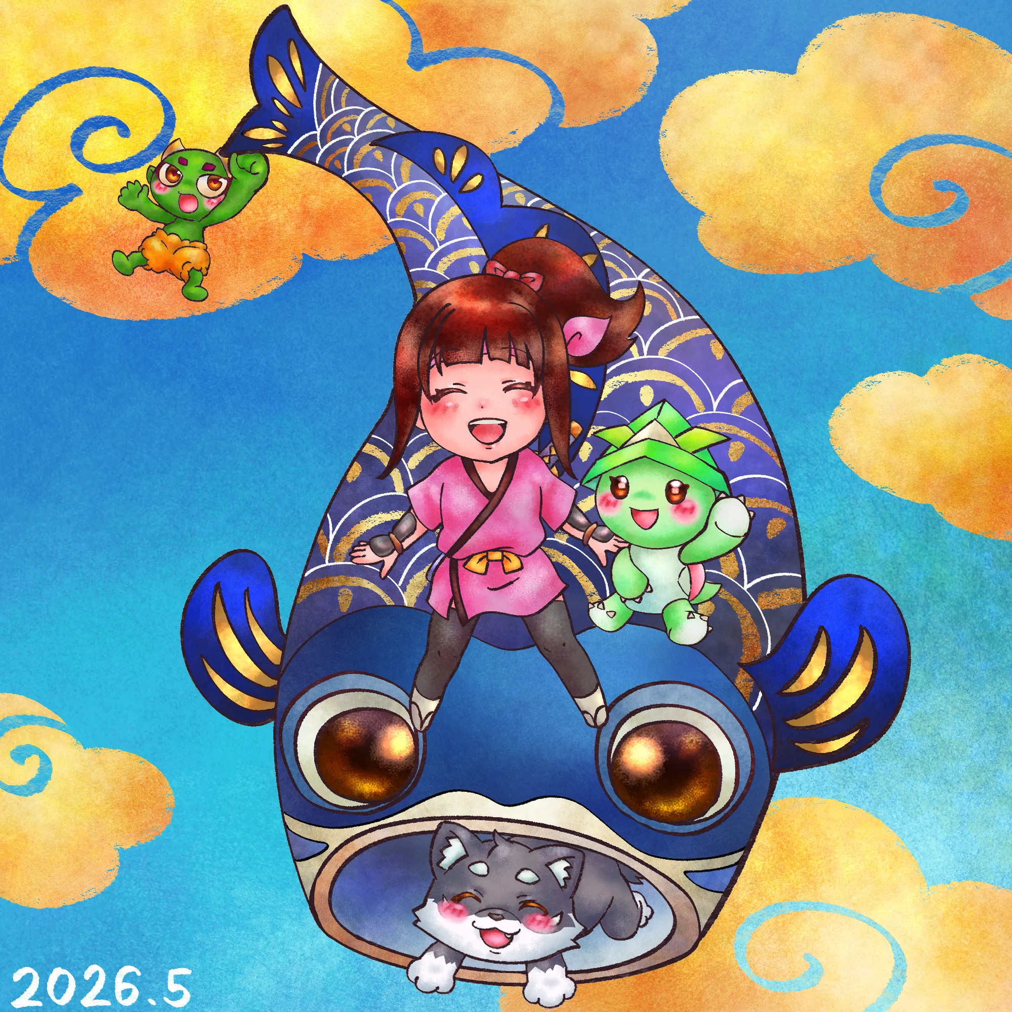 2026年5月のにんじゃーと記念SBTイラスト（misayamaさん作）